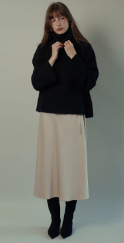 Nwt Classic Six Kate Slip Skirt In Taupe Sz. 4 — image 3 of 8